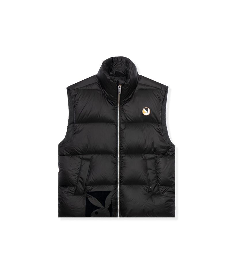 Playboy N950pb Puffer Vest Men's Jackets Black | 915047SAB