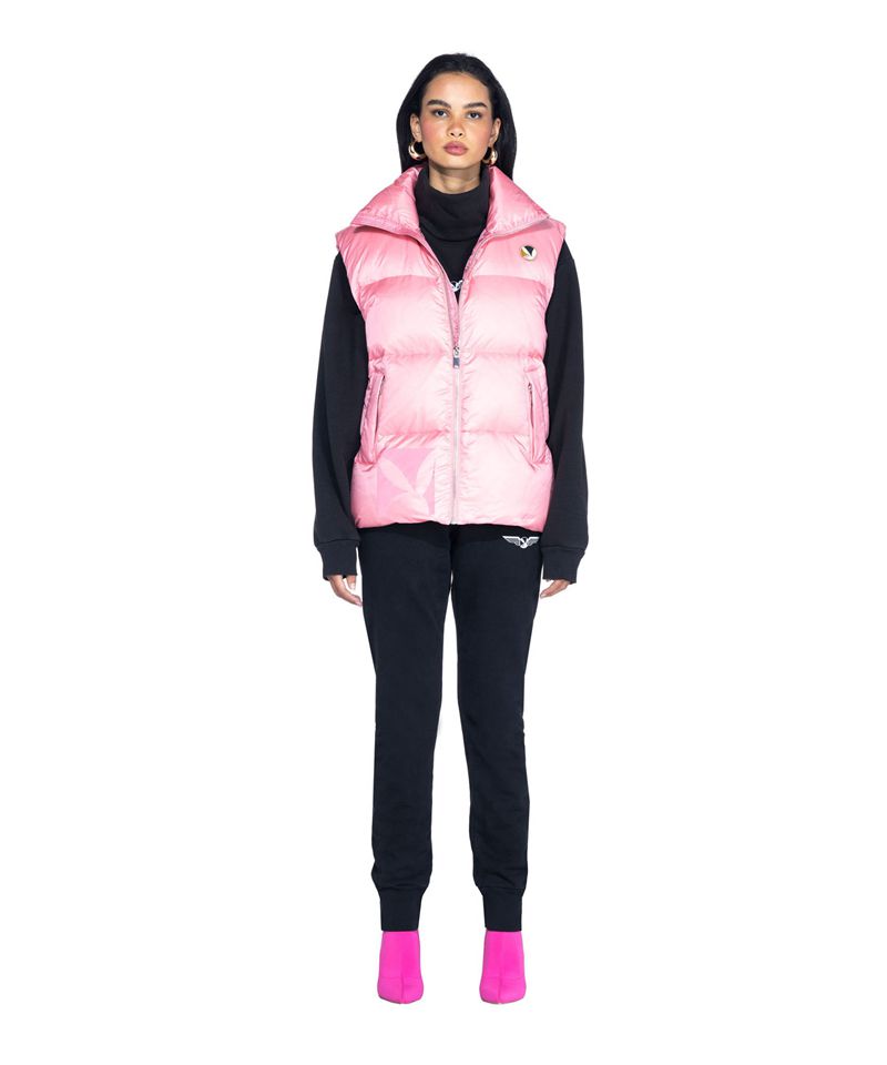 Playboy N950pb Puffer Vest Women's Jackets Black | 298147QER