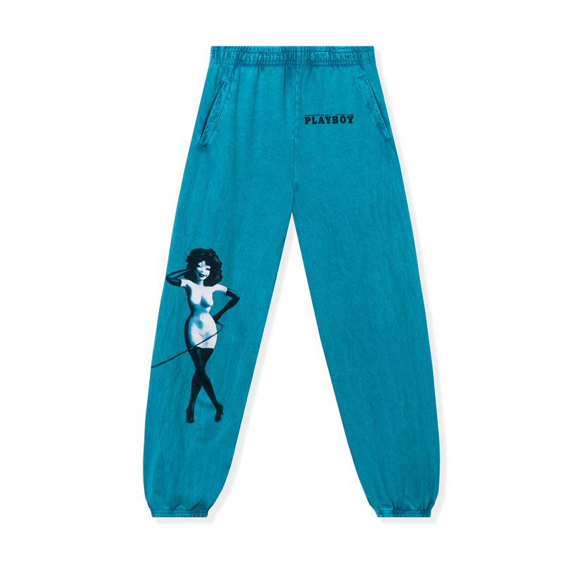 Playboy October 1967 Sweatpant Men\'s Sweatpants Green | 508743XQK