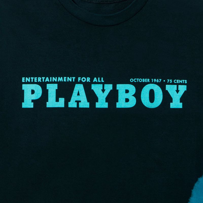 Playboy October 1967 Tie Dye Men's Shirts Black / Blue | 941782RXU