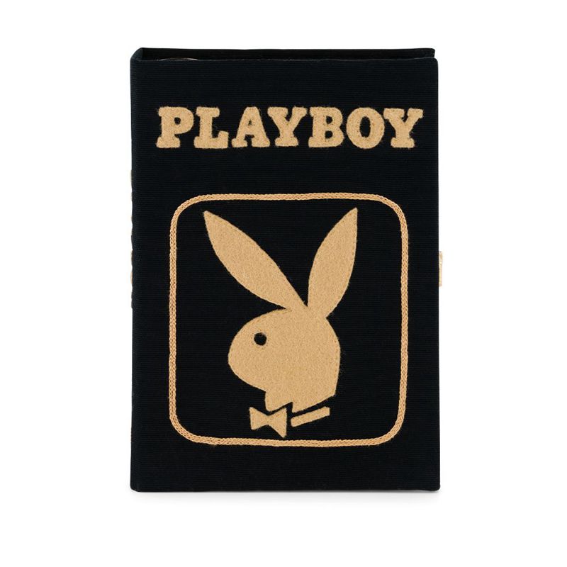 Playboy Olympia Le-Tan January 1984 Cover Clutch Women's Handbag Black / Gold | 286439YWC