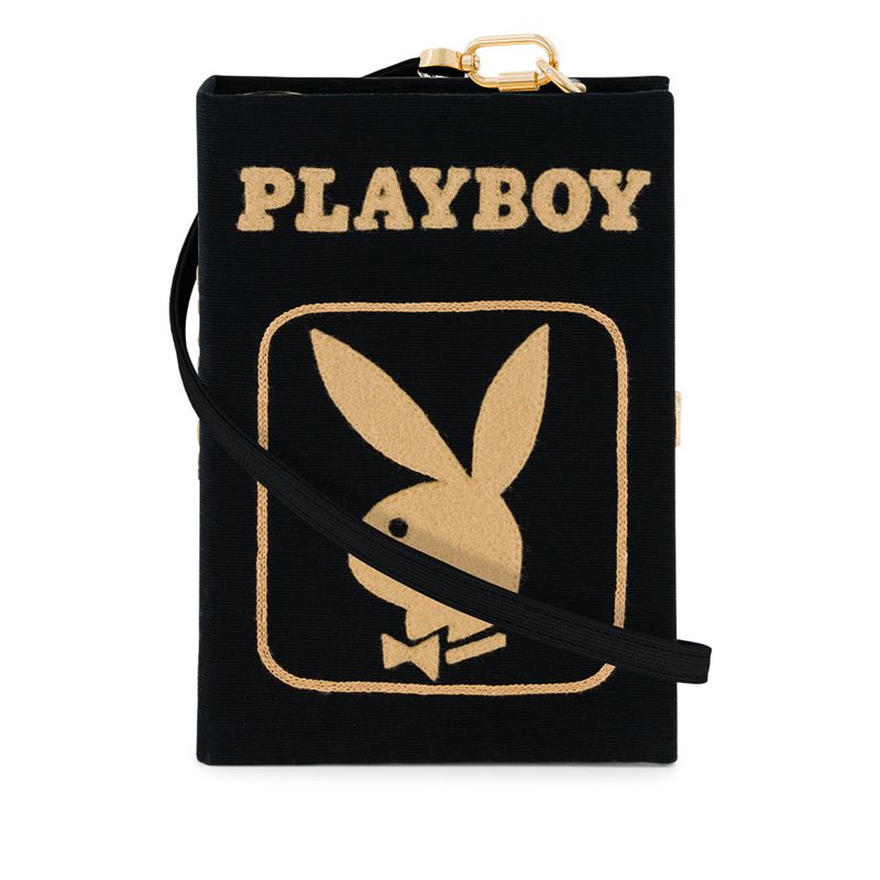 Playboy Olympia Le-Tan January 1984 Cover Clutch Women's Handbag Black / Gold | 286439YWC