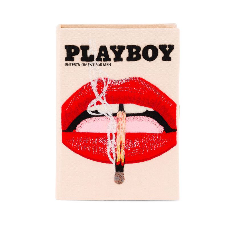 Playboy Olympia Le-Tan November 2013 Cover Clutch Women's Handbag Red / Orange | 247903LRF