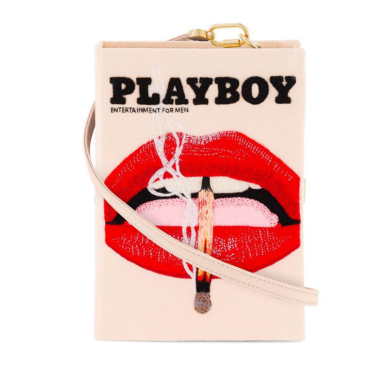 Playboy Olympia Le-Tan November 2013 Cover Clutch Women's Handbag Red / Orange | 247903LRF