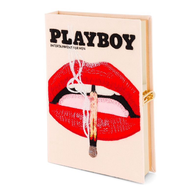 Playboy Olympia Le-Tan November 2013 Cover Clutch Women\'s Handbag Red / Orange | 247903LRF