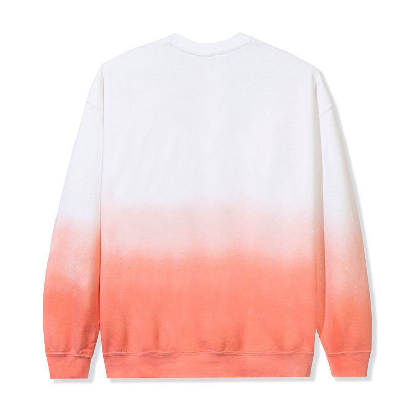 Playboy Ombre Crest Crewneck Sweat Men's Hoodie White / Orange | 035619QZG