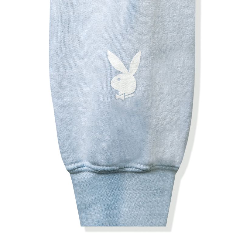 Playboy Ombre Sunburst Women's Hoodie Grey / Blue | 034786KVA