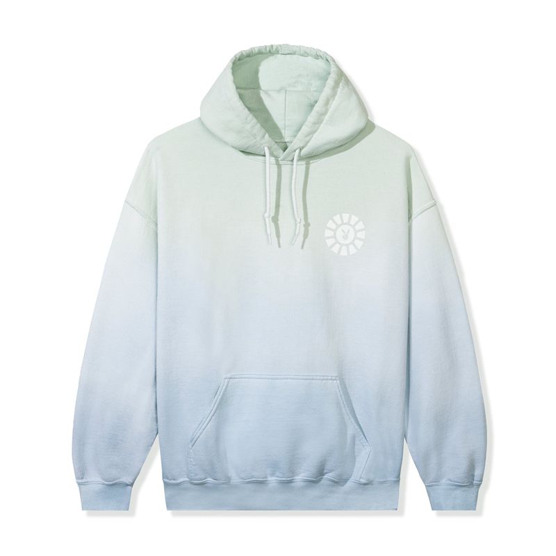 Playboy Ombre Sunburst Women's Hoodie Grey / Blue | 034786KVA