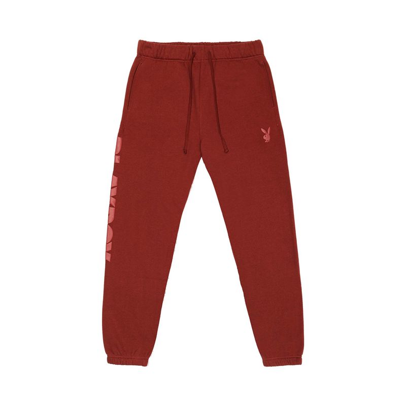 Playboy Pacsun Haus Men's Sweatpants Burgundy | 630918DAP