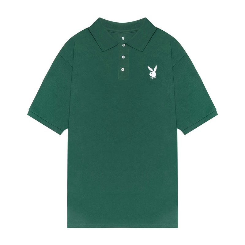 Playboy Performance Rabbit Head Polo Men's Shirts Burgundy | 286370TCV