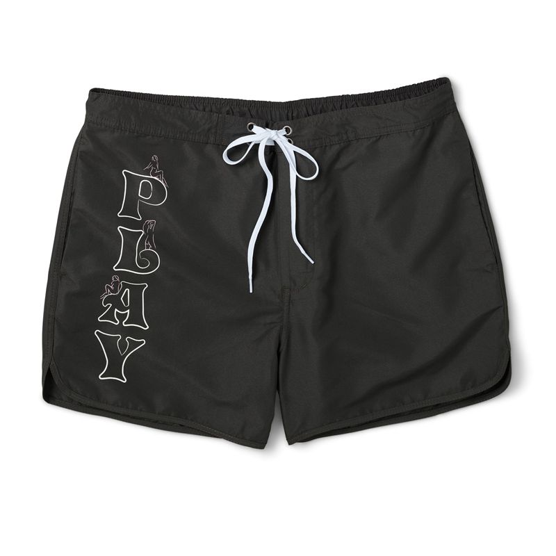 Playboy Play Short Men's Swimwear Black | 635974NSQ