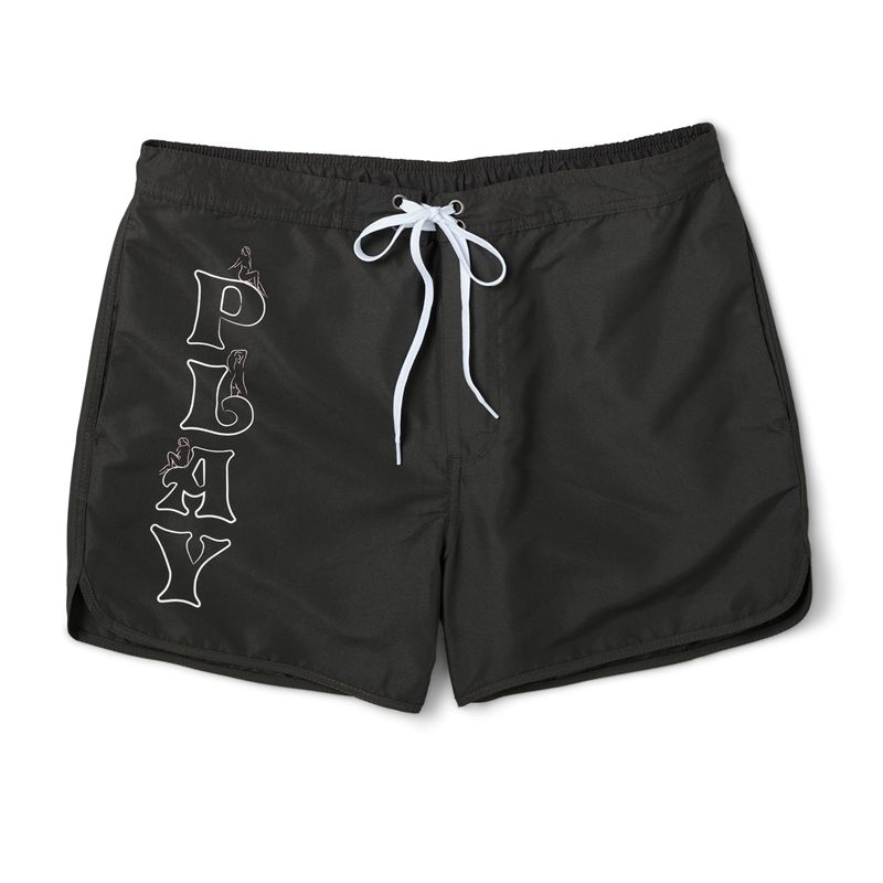 Playboy Play Short Men\'s Swimwear Black | 635974NSQ