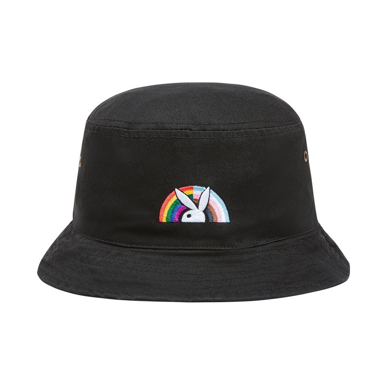 Playboy Pride Is Good Bucket Men's Hats Black | 567398ACZ