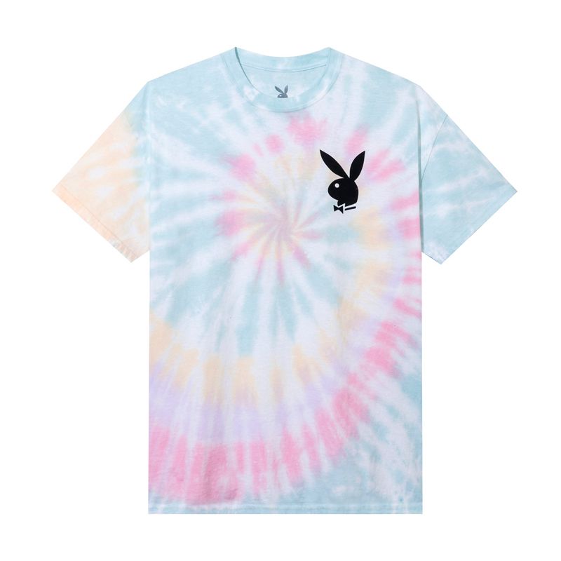 Playboy Pride Is Good Multi-Tie Dye Men's Shirts Multicolor | 341967ZRH