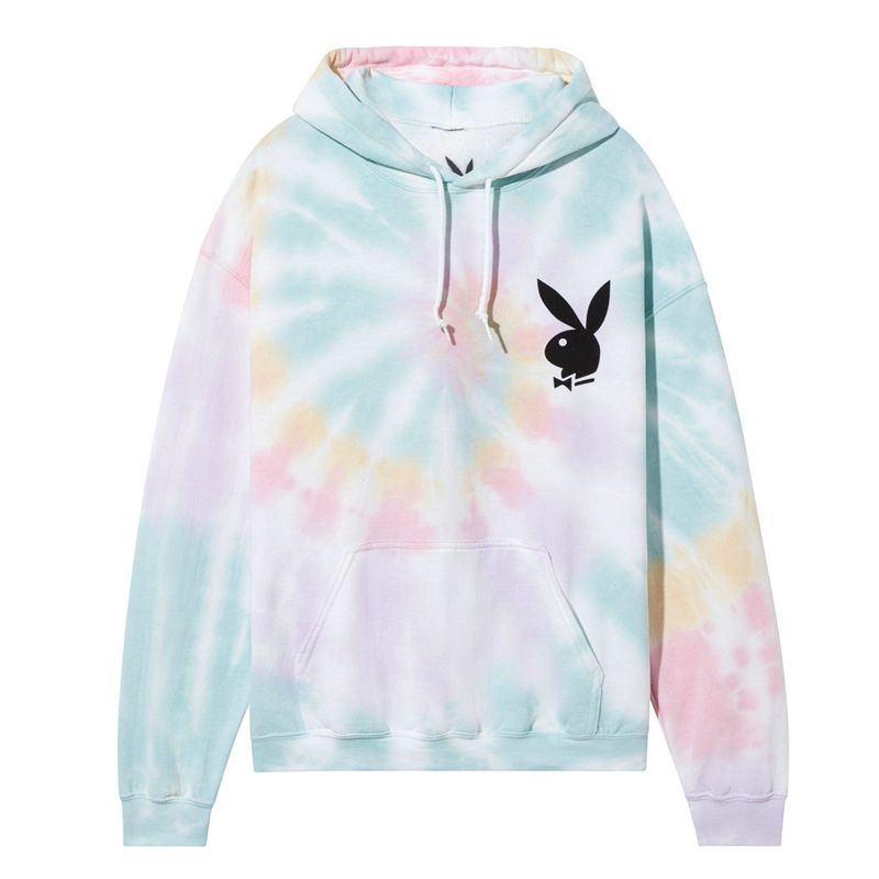 Playboy Pride Is Good Multi Tie Dye Women\'s Hoodie Multicolor | 296753WJO