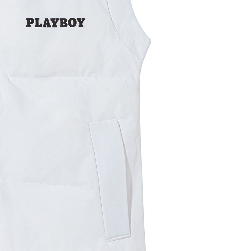 Playboy Puffer Vest Women's Jackets Black | 973486DKG