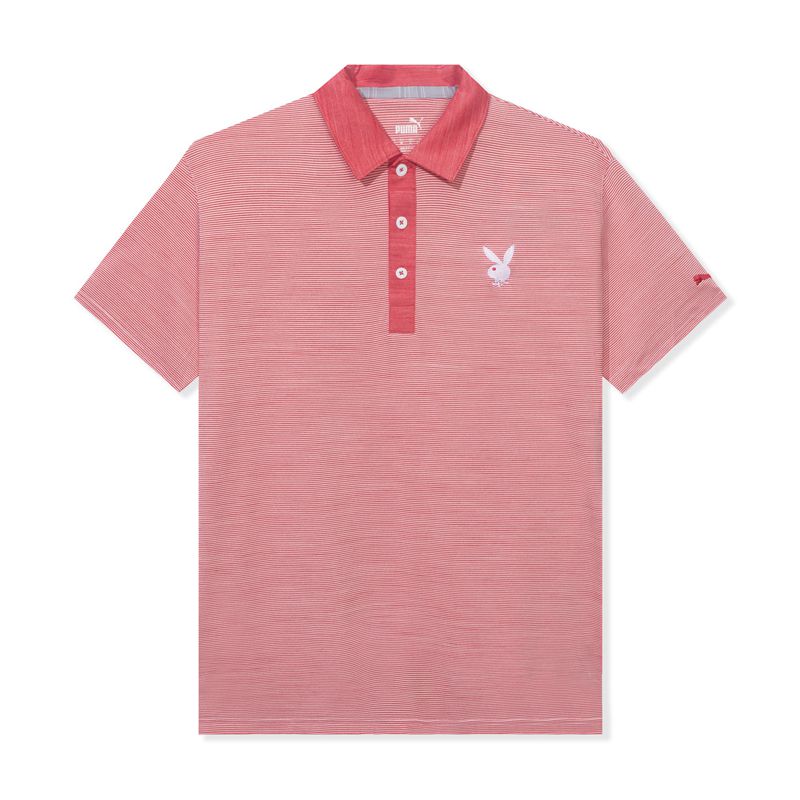 Playboy Puma Golf Legend Polo Men's Shirts Red | 321596HOF