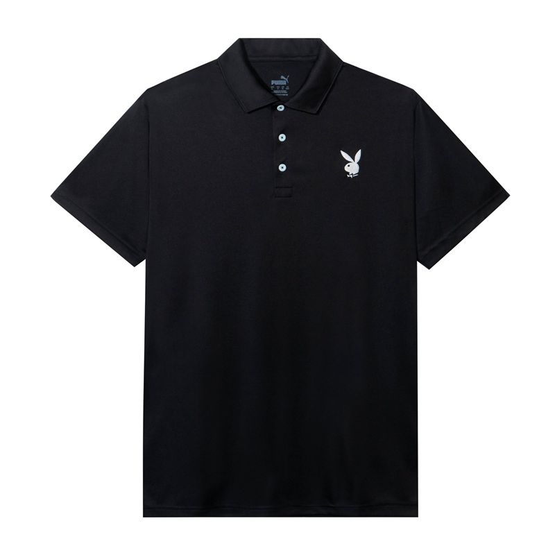 Playboy Puma Golf Performance Polo Men's Shirts Black | 698254CGL