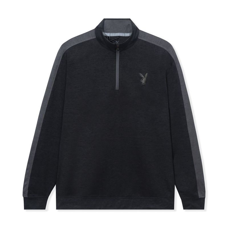 Playboy Puma Golf Quarter Zip Men's Jackets Black | 485072LHI