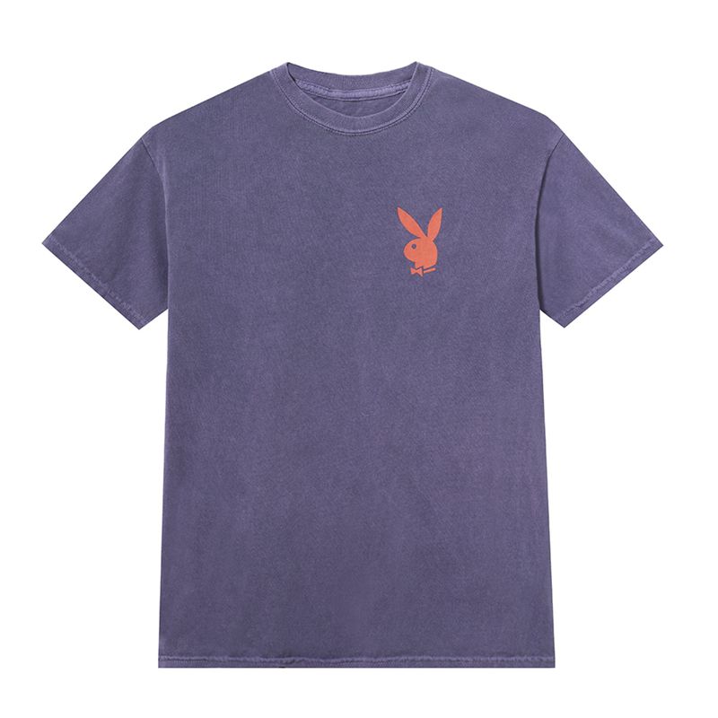 Playboy Purple Graphic Men\'s Shirts Purple | 758436VPK