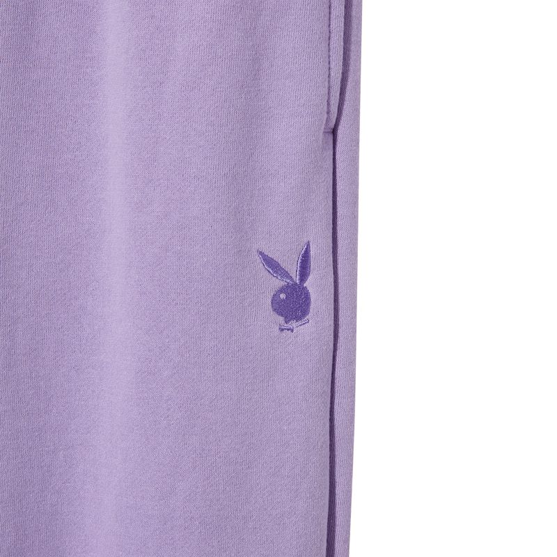 Playboy Purple Masthead Sweat Women's Pants Purple | 176824GFA