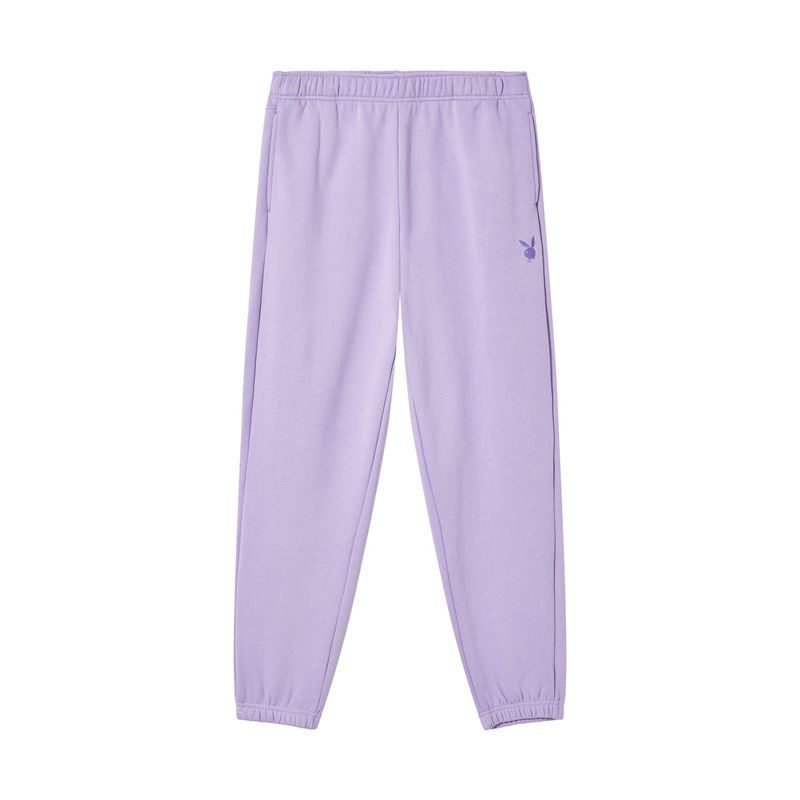 Playboy Purple Masthead Sweat Women's Pants Purple | 176824GFA