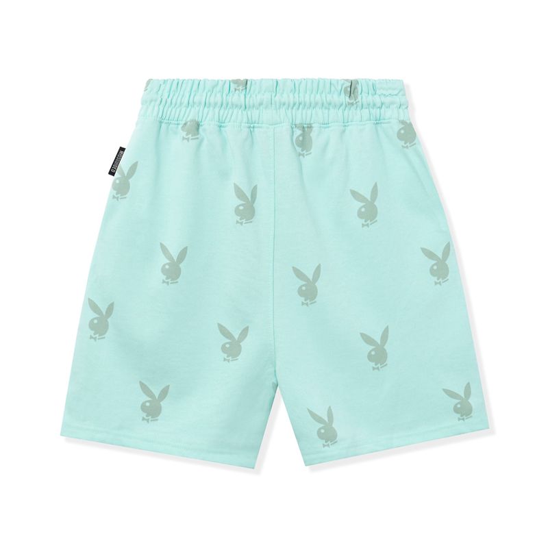 Playboy Rabbit Head Boyfriend Women's Shorts Green | 841073PEU