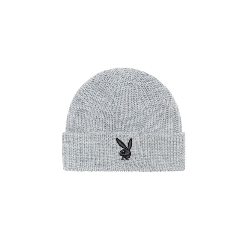 Playboy Rabbit Head Knit Beanie Women's Hats Black White | 719342FOL