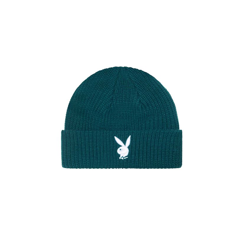 Playboy Rabbit Head Knit Beanie Women's Hats Black White | 719342FOL