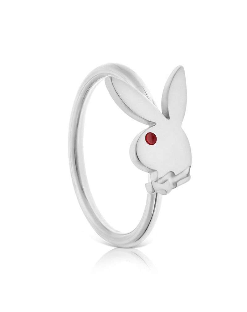 Playboy Rabbit Head Nose Ring Men's Jewelry Gold | 687352INL