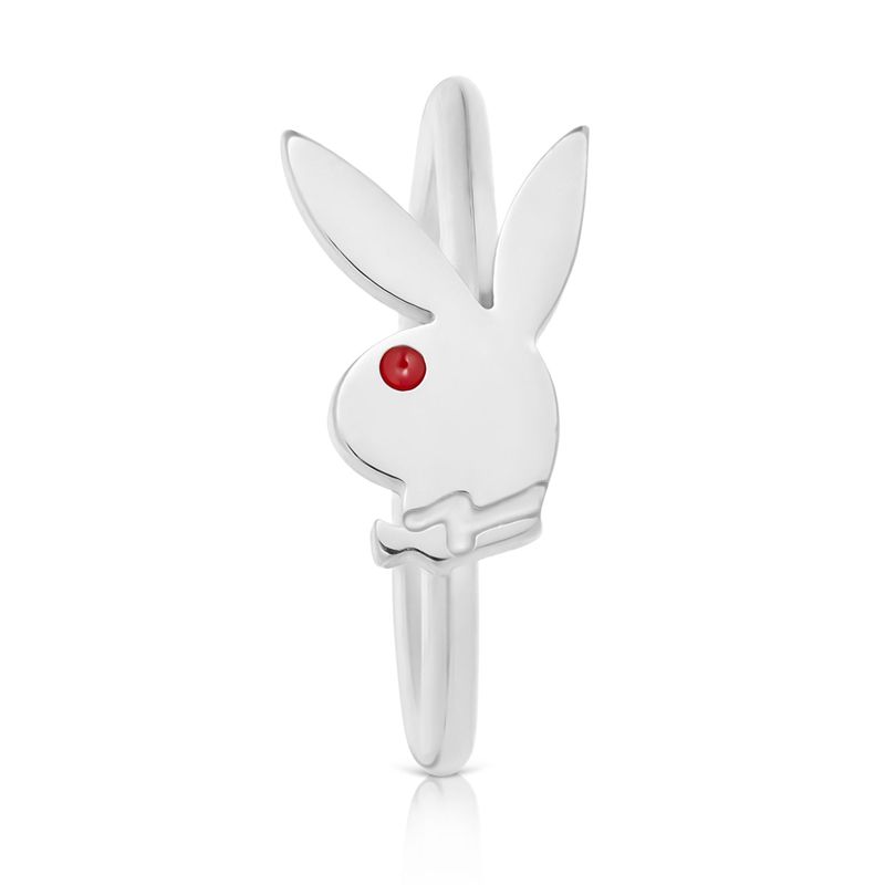 Playboy Rabbit Head Nose Ring Men's Jewelry Gold | 687352INL