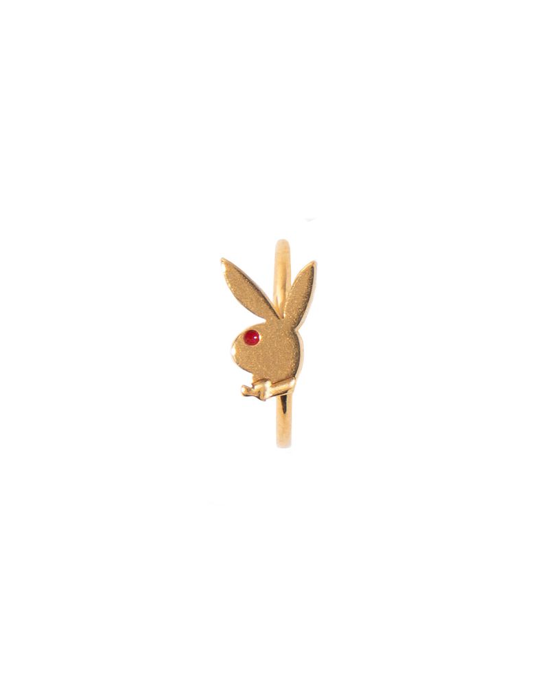 Playboy Rabbit Head Nose Ring Men\'s Jewelry Gold | 687352INL