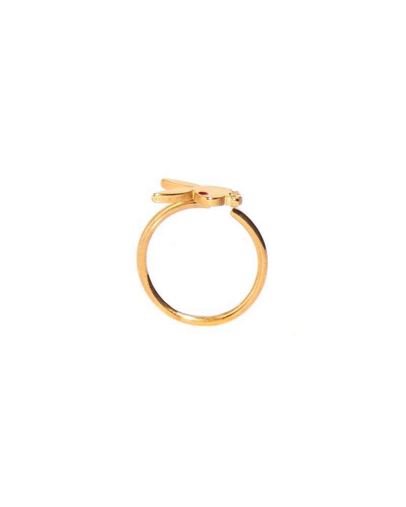 Playboy Rabbit Head Nose Ring Women's Jewelry Gold | 409617PGV