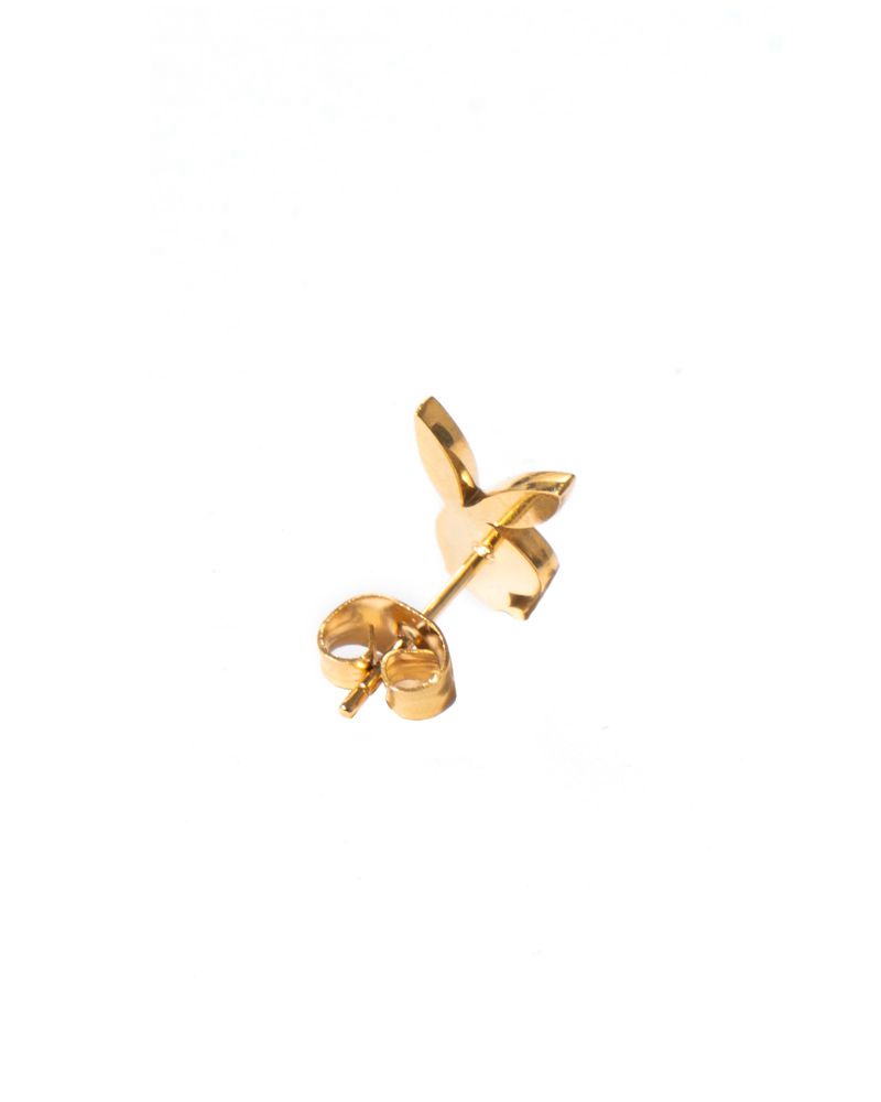 Playboy Rabbit Head Pave Stud Earrings Women's Jewelry Gold | 437280UPK