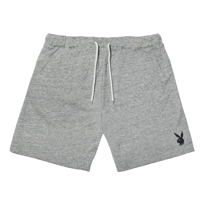 Playboy Rabbit Head Sweat Men\'s Shorts Grey | 691354RLX