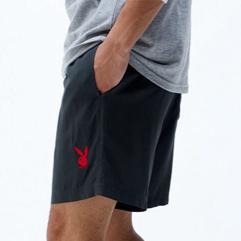 Playboy Retreat Men's Shorts Black | 539876REU