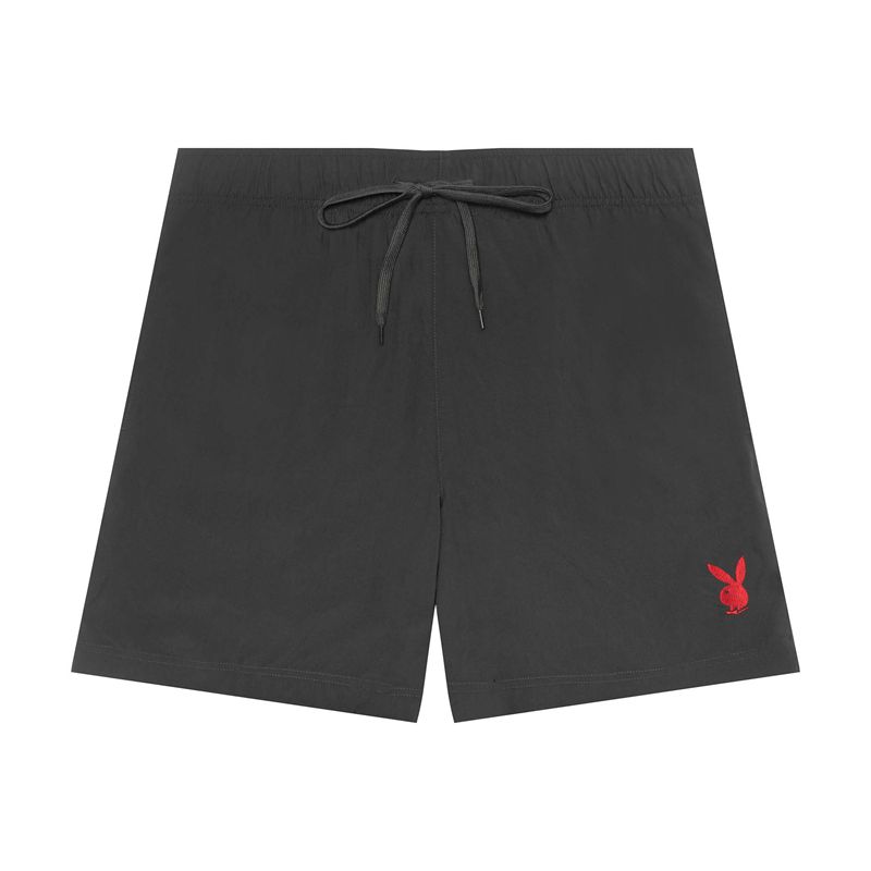 Playboy Retreat Men's Shorts Black | 539876REU