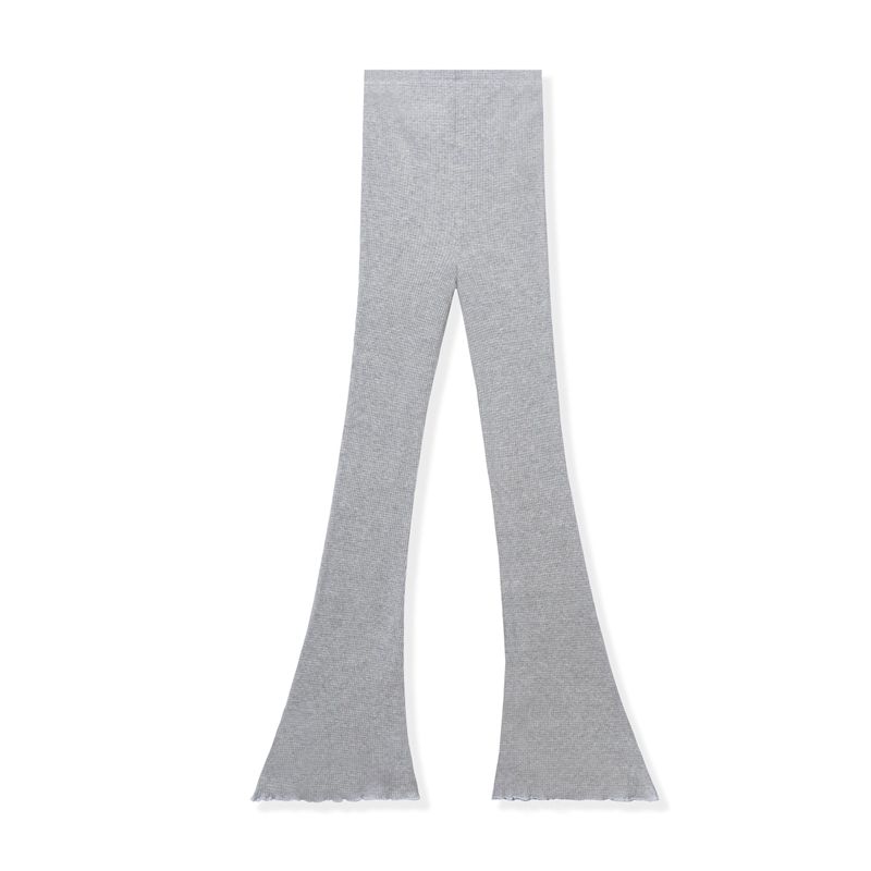 Playboy Ribbed Flare S Women's Pants Dark Grey Black | 128564JGE