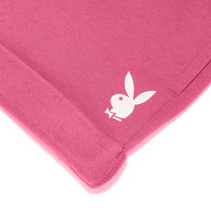 Playboy Rolled Sweat Women's Shorts Pink | 945826VZI