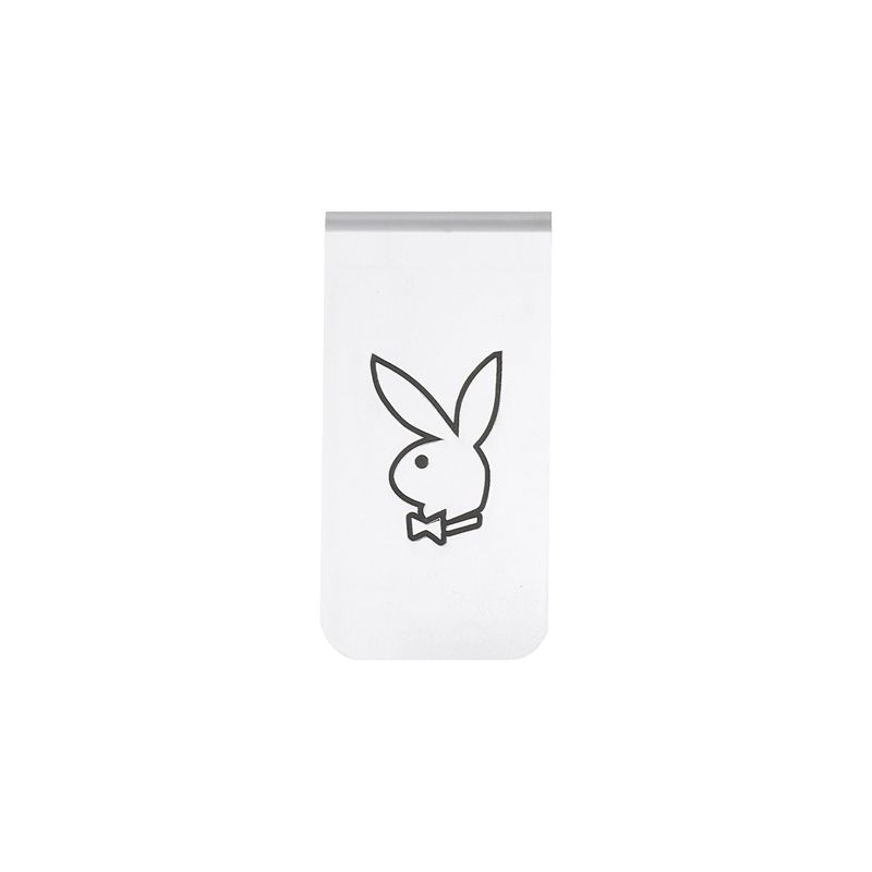 Playboy Silver Rabbit Head Money Clip Men's Jewelry Silver | 405318CVZ