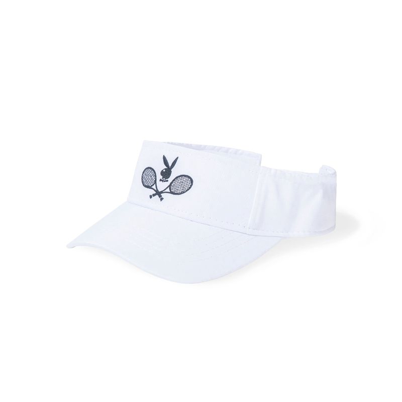 Playboy Sports Ripstop Men's Hats White | 602139GKV