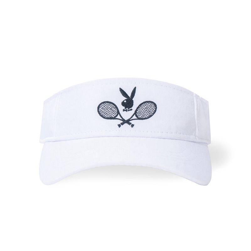 Playboy Sports Ripstop Men\'s Hats White | 602139GKV