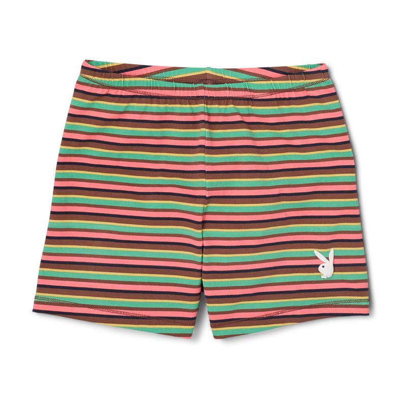 Playboy Striped Bikers Women\'s Shorts Multicolor | 178542HOT