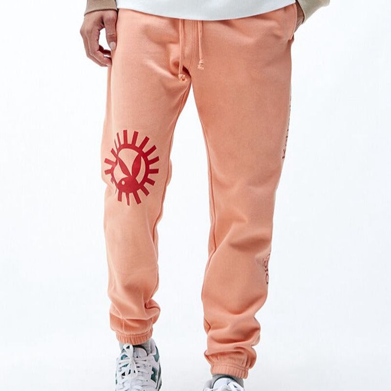 Playboy Sun Up Men\'s Sweatpants Orange | 054368FYI