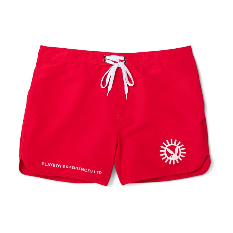 Playboy Sun Up Short Men\'s Swimwear Red | 893146SHX