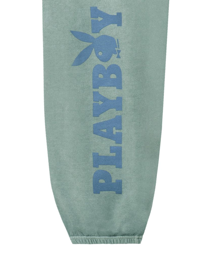 Playboy Sun Washed Plby Sweatpant Men's Sweatpants Green / Blue | 376941FYR