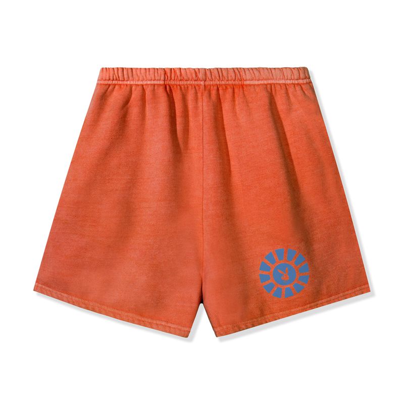 Playboy Sunburst Club Sweat Women\'s Shorts Orange | 508247ANZ