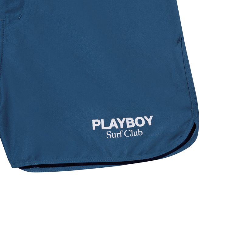 Playboy Surf Club Trunks Men's Swimwear Blue | 370518ZLV