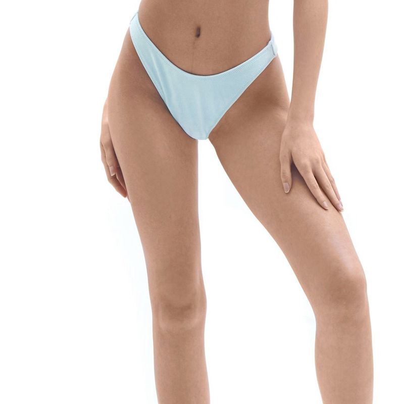 Playboy Terry High Side Bikini Bottom Women's Swimwear Mint | 497586RPM