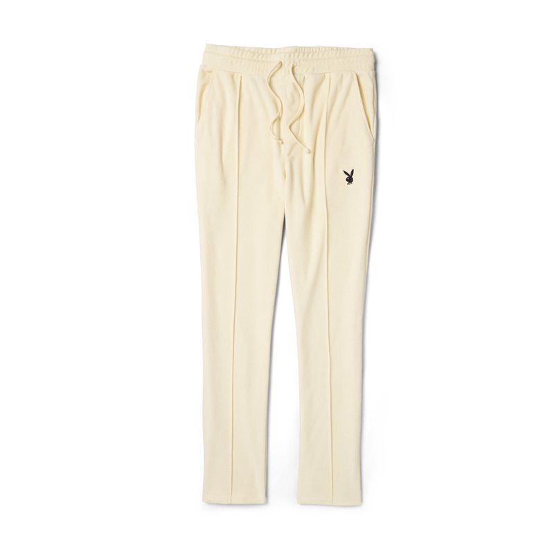 Playboy Terry Sweatpant Men's Sweatpants White | 039485MAI